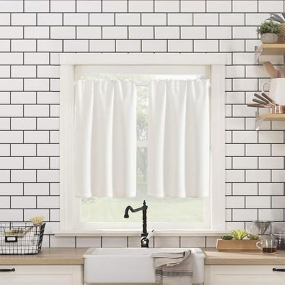 KXLife 4 Pcs Tension Curtain Rod 35 to 46 Inches, 5/8" Diameter Spring Curtain Rods, Black, Adjustable Expandable Pressure Window Tension Rod No Drill - color: Black-4 Pack, size: 35-46Inch