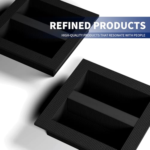 Shower Niche 16" x 16" Black, Tile Ready Insert with Shelf | Recessed Shower Wall Niche, Removable Shelf, Tile Ready Insert, Built-in Bathroom Storage Box, Waterproof, Easy Install