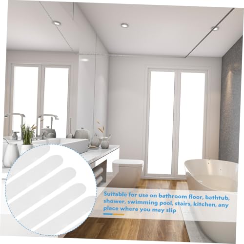 Luxshiny 30pcs Bath Essentials Non-Slip Strips Adhesive Bath Treads Slip Tape for Shower Tub Stairs - size: 2x20cm