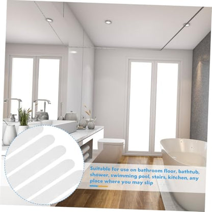 Luxshiny 30pcs Bath Essentials Non-Slip Strips Adhesive Bath Treads Slip Tape for Shower Tub Stairs - size: 2x20cm