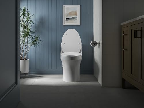 Kohler K-30783-0 Lithe Quiet-Close Elongated Toilet seat with Grip Tight Bumpers, White - style: Lithe