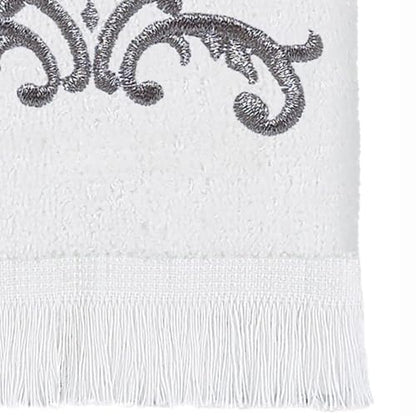 Avanti Linens - Fingertip Towel, Soft & Absorbent Cotton Towel, Scroll Design, Cursive Style Decor (Monogram Collection, Initial P)
