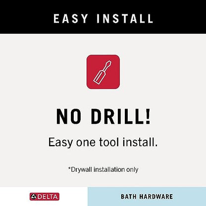 Delta Faucet Becker (1-Pack) Hand Towel Holder, Matte Black, Ring for Bathroom or Kitchen Sink, Wall Mounted BCK46-MB - color: Matte Black
