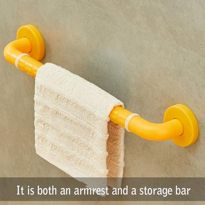 Shower Grab Bar, Children's Grab Bar, Non-Slip Texture, Suitable for Shower and Bathtub(White) - color: White