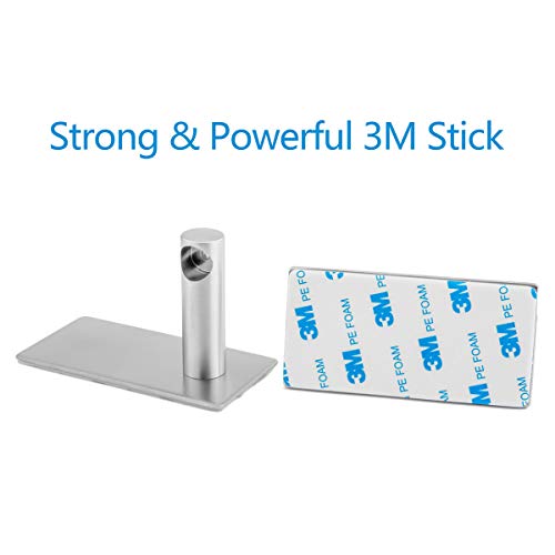 Bathroom Towel Bar Towel Holder,ULIFESTAR Strong 3M Self Adhesive Hand Towel Holder,Wall Mounted Stainless Steel Towel Rack for Bathroom,Kitchen Dish Cloths Hanger,Brushed Nickel (12'') - size: 12''