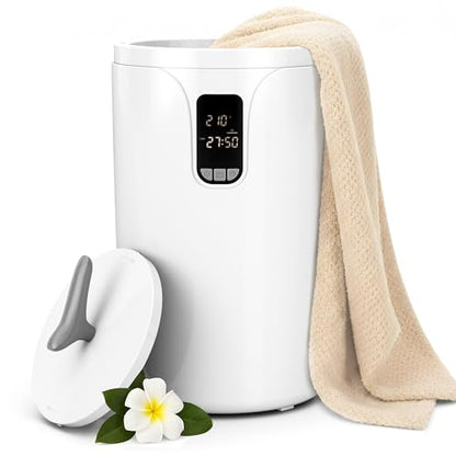 AGLUCKY Towel Warmers for Bathroom，20L Large Blacket Warmer with Screen Display, 24H Dealy Timer, 30/60/90Min Auto Shut Off & Child Lock, Fits Up to 2 Towels, Bathrobes, Blankets - size: plus