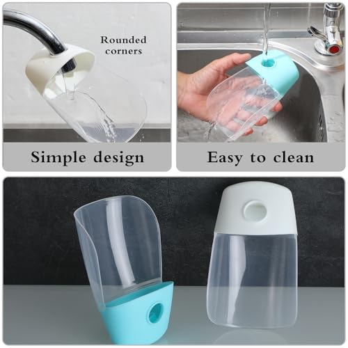 Gjinxi Bathtub Extender 2 Pack Silicone Faucet Extender for Kids Kitchen Sink Bathtub Spout Baby Bathroom Faucet Extenders for Kids Hand Washing Faucets Extenders Fit for Most Faucets