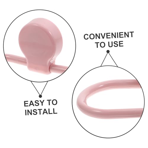 Hemobllo 2pcs Adhesive Towel Rings for Bathroom Wall Mount No Drill Self-Adhesive Hand Towel Holder for Kitchen and Bath with Elegant Minimalist Design Easy Installation