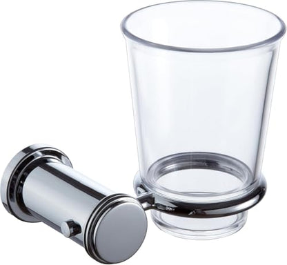 ECKOREA® Polished Chrome Tumbler Holder ECK-300C, Tumbler Included, Durable Zinc Alloy, Wall-Mounted, Screw-in - size: ECK-300C
