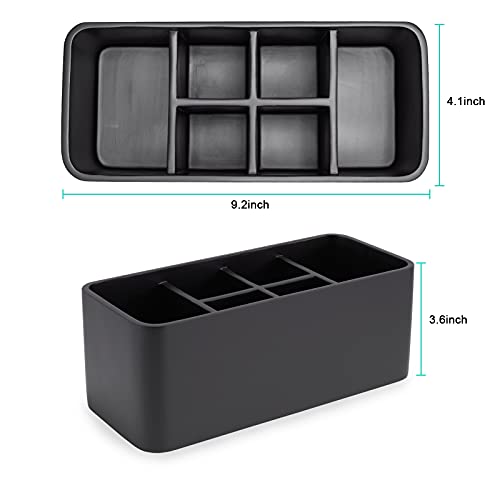 Toothbrush Holder for Bathrooms Toothpaste Holder Stand Bathroom Organizer for Toothbrush Makeup Brushes Holder (Black) - color: Black2