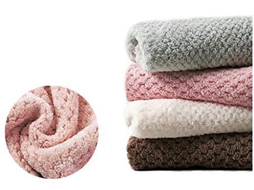 Ivymei 4Pack Microfiber Hand Towels, Kitchen Hand Towels with Loop,Bathroom Hanging,Quick Dry Absorbent Microfiber Cleaning Cloths - color: 4 Color