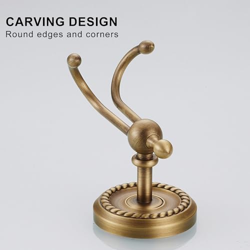 Antique Bronze Robe Hooks for Bathroom Towel Hook Storage Hook Wall Mounted - color: Towel Hook