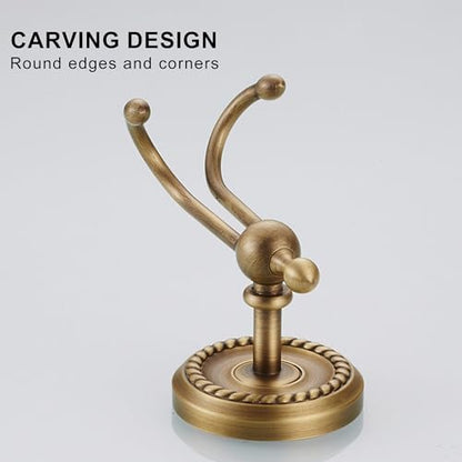 Antique Bronze Robe Hooks for Bathroom Towel Hook Storage Hook Wall Mounted - color: Towel Hook