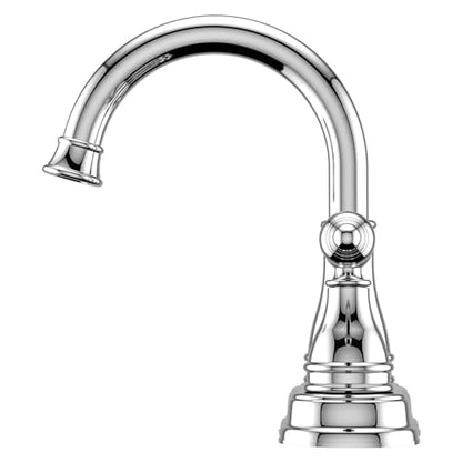 Pfister Sonterra Bathroom Sink Faucet 4 inch Centerset 2-Handle 3-Hole Polished Chrome Vanity Faucet with Push & Seal Drain and 360 Degree Swivel Spout LFWL245PC
