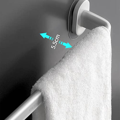 DCFV Bathroom Towel Bar, Hand Towel Holder Kitchen Towel Racks, Waterproof Bath Accessories, Multiple Uses Wall-Mounted Towel Rod Space Aluminum Shower Dishcloths Hanger