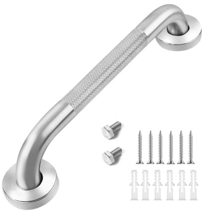 Healthline Trading Grab Bar, 16", Knurled Chrome - size: 16
