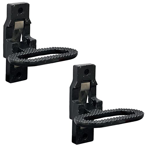 Buyers Products B2797BPC2 Folding Safety Step and Handle, Black, 2 Pack | Improve Vehicle Access With A Fold-Flat Step And Grab Handle Built For Steady Footing On Trucks, Trailers, RVs, And Work Vans - size: 2 Count, style: Black E-Coat
