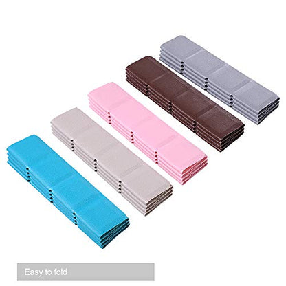 Webos Foldable Non Slip Silicon Bath Mat Bathtub mat no Suction Cups for Textured Tub and Reglazed Tub (Chocolate, 28-inch x 14-inch) - color: Chocolate