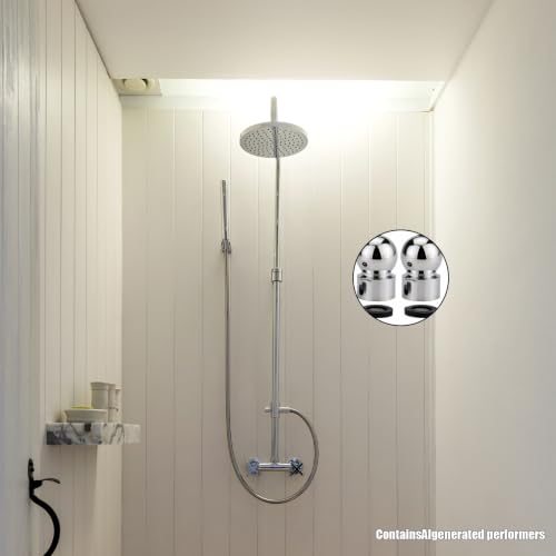 2 Pack Shower Head Swivel Adapter 1/2 Inch Shower Arm