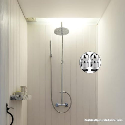 2 Pack Shower Head Swivel Adapter 1/2 Inch Shower Arm