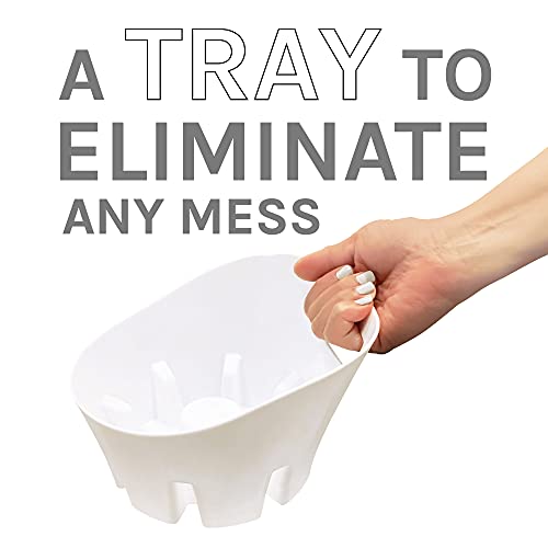 JS Jackson Supplies Universal White Plastic Drip Tray for Toilet Plunger - color: White