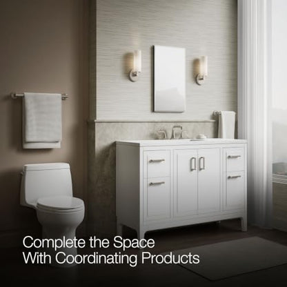 Kohler CB-CLC1526FS Frameless Bathroom Mirror Medicine Cabinet, Single Door, Rectangular Beveled Edge Frame, Bathroom Cabinet Mirror, Adjustable Shelves, 15 in. W x 26 in. H
