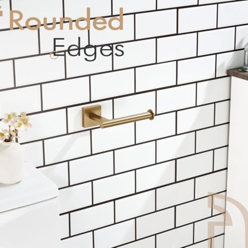 KOKOSIRI Toilet Paper Holder Toilet Roll Holders Hold Mega Rolls Kitchen Bathroom Tissue Paper Dispenser Champagne Bronze Stainless Steel, B2008CPG - color: Champagne Bronze, size: Vertical