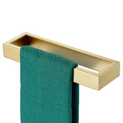KOKOSIRI Towel Ring Brushed Gold Hand Towel Holder 9 Inch Kitchen Towel Hanger Rack Stainless Steel Bathroom Hardware Wall Mounted, 1 Pack B4008BG-L9 - color: Brushed Gold, size: 1 Pack