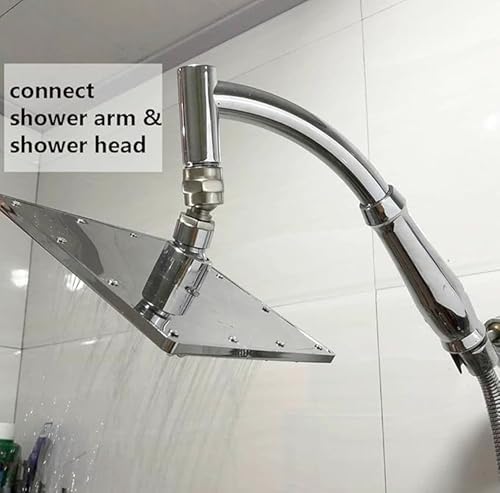 shower head swivel adapter ball joint,showerhead adjustable connector,brushed nickel