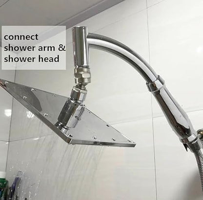 shower head swivel adapter ball joint,showerhead adjustable connector,brushed nickel