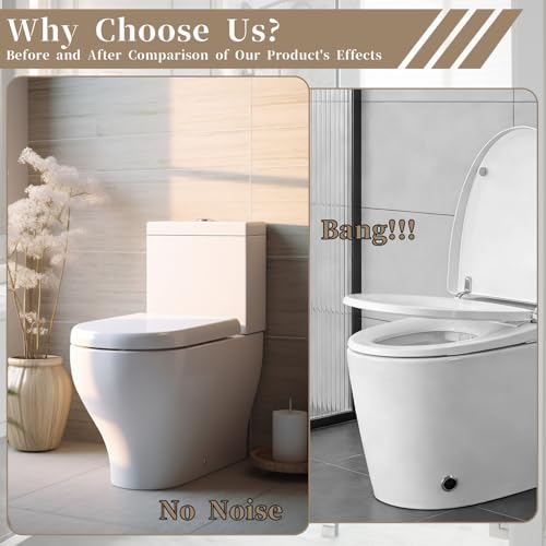 12 Pcs Bidet Height-increasing Pads Toilet Seat Riser for Bidet Universal Self Adhesive Toilet Seats Buffer with 2 Heights Adjustment 2 Styles Toilets Seats Risers Spacers