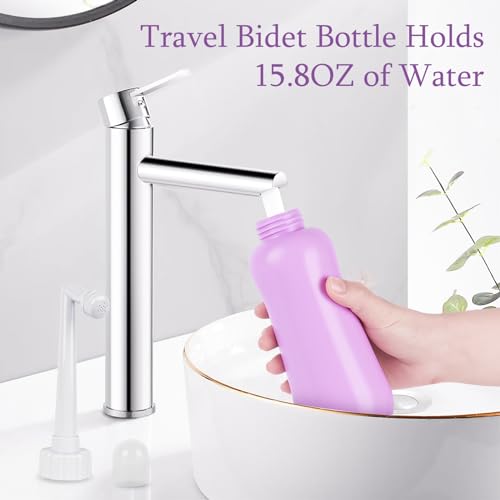 Portable Bidet Travel Large Capacity 15.8oz Personal Toilet Handheld Purple - color: Purple