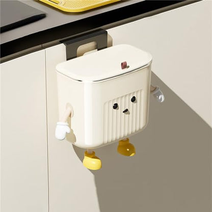 Hangings Kitchen Compost Bin With Lid Wall Mounted Trash Can Under Sink Cabinet Door For Bathroom Offices Home Decors Office Trash Can