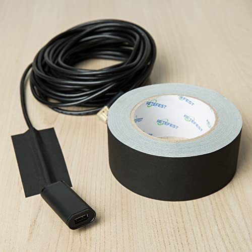 Gaffers Tape Black 4 Pack in Bulk Heavy Duty, 2" x30Yards Each, Professional Grade Gaffer Tape, Non-Reflective No Residue Hand Tear Self-Adhesive, Multiple Purposes (Black, 4 Rolls) - color: 2" Black (4 Rolls)