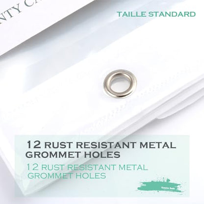 Clear Plastic Shower Curtain Liner, 72x72 Inch Thin Lightweight Transparent Plastic Bathroom Shower Showroom Inner Curtain with Rustproof Metal Grommet Holes and Weighted Magnets - color: A01-clear, size: 72"W x 72"L (Pack of 1)