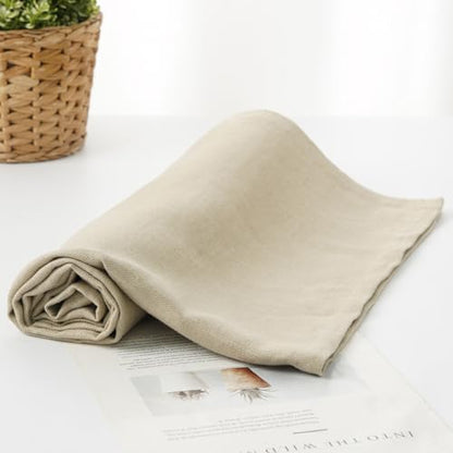 100% Linen Thick Bath Towels with Hanging Loop, 30 X 51 Inch Linen Beach Towel Luxury Lightweight Travel Bath Towel - Soft Dry Hair Towel for Bathroom Saunac Pool,Dark Apricot - color: Dark Apricot, size: Bath Towel