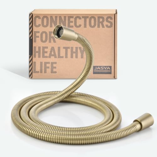 31 Inches 304 Stainless Steel Shower Hose Extra Short Gold | Handheld Shower Head Hose Replacement,Anti Winding Interface,With Brass Insert And Nut-durable ＆ Flexible Rv Shower Hose - color: Gold, size: 31 Inch