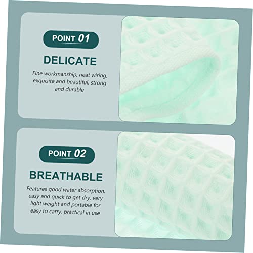ULTECHNOVO 3Pcs Waffle Cotton Towels Fast Drying Bath Towel for Adults Highly Absorbent Hand Face and Head Towels for Spa Bathroom Gym and Home Use