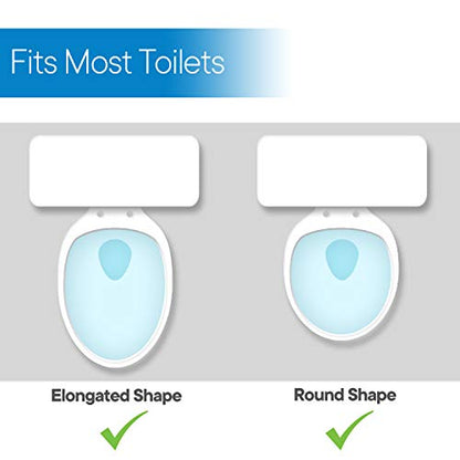 RMS Raised Toilet Seat - 5 Inch Elevated Riser with Adjustable Padded Arms | Toilet Safety Seat for Elongated or Standard Commode