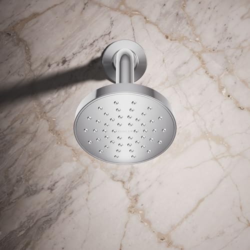 KOHLER K-33641-H-CP Elate® Single-Function Showerhead, 1.5 GPM, Efficient Water Flow, Durable Construction Shower Head, Simple Setup, Polished Chrome - color: Polished Chrome, size: 1.5 GPM