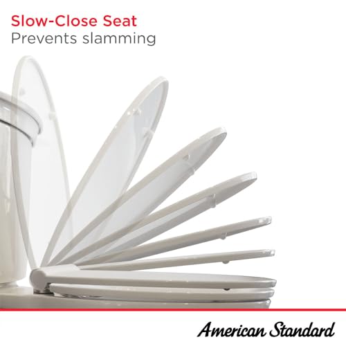 American Standard 5321A65CT.020 Champion Slow-Close Elongated Toilet Seat, White - color: White
