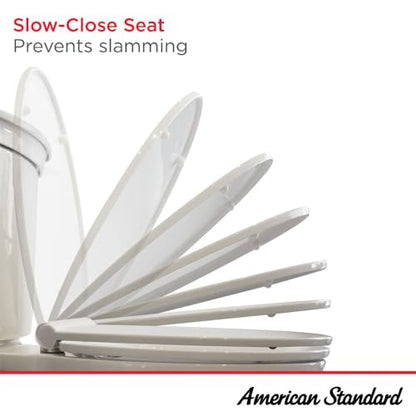American Standard 5321A65CT.020 Champion Slow-Close Elongated Toilet Seat, White - color: White