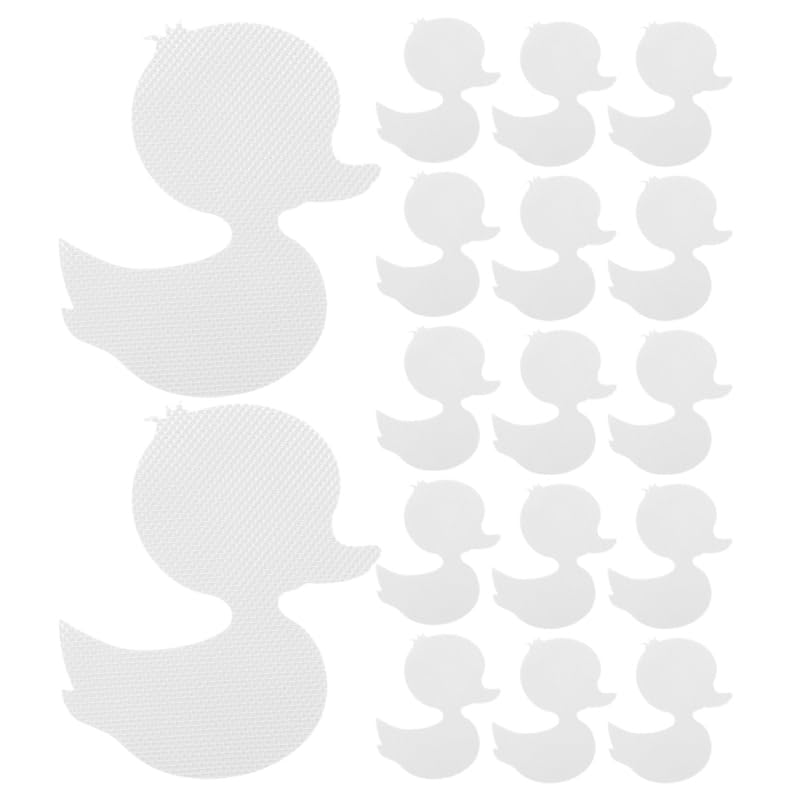 20 Duck Bathtub Non-Slip Stickers Anti Slip Shower Stickers for Kids Bathroom Cartoon Duck Bath Stickers Adhesive Ducks for Tub 4.13 X 3.54 X 0.31 in