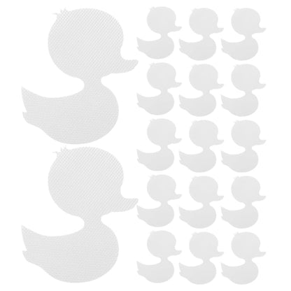 20 Duck Bathtub Non-Slip Stickers Anti Slip Shower Stickers for Kids Bathroom Cartoon Duck Bath Stickers Adhesive Ducks for Tub 4.13 X 3.54 X 0.31 in