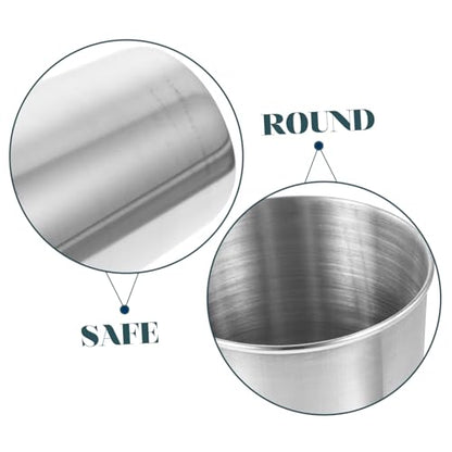 IMIKEYA Stainless Steel Toothbrush Holder Cup - Bathroom Tumbler for Mouthwash and Toothbrushes