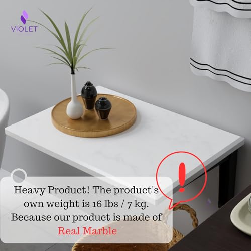 Real Turkish Bath Natural Marble Wall Mounted Folding Shower Seat, Handmade Foldable Waterproof Sturdy Chair, Premium Quality Space Saving Bathroom Stool, Inside Bath Fold Down Bench