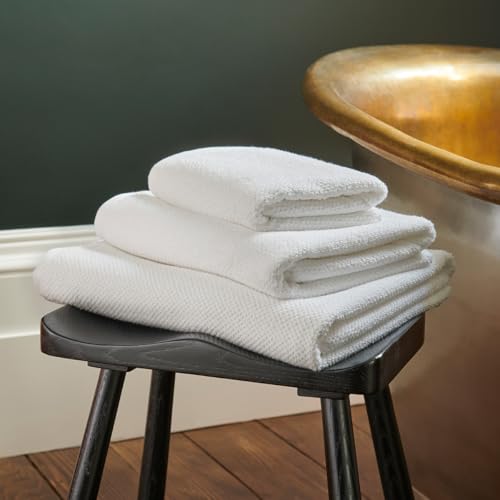 Christy Brixton 6 Piece White Towel Set | 100% Cotton | Ultra Soft | Super Absorbent | 600GSM | 2 Bath Sheets 2 Bath Towels 2 Hand Towels - color: White, size: 2 Hand 2 Bath 2 Bath Sheet Set
