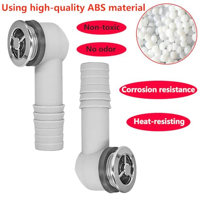 Qrity 2 PCS Round Overflow, Sink Overflow Head, Bathroom sink overflow, Overflow Tube Kitchen Sink Accessories, 36 x 36mm - style: Style-D