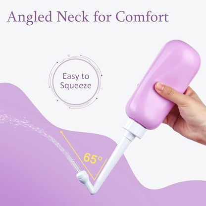 Portable Bidet Travel Large Capacity 15.8oz Personal Toilet Handheld Purple - color: Purple