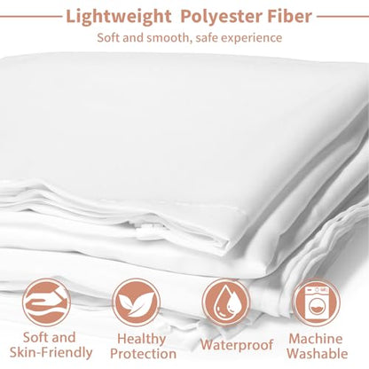 1 Pack Fabric Snap in Shower Curtain Liner, 70W x 54H Removable Water Repellent Liner Removable & Water-Repellent, for 71W x 74H Hookless Shower Curtain - color: White, size: 54"W x 71"L (Pack of 1)